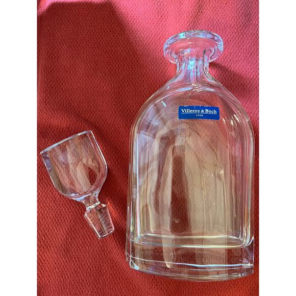 Villeroy & Boch crystal glass liquor whiskey decanter elegant barware RARE - Picture 3 of 10